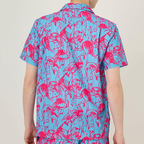 ラウドマウス メンズ ゴルフウェア 半袖 シャツ 763608 340 フラミンゴ