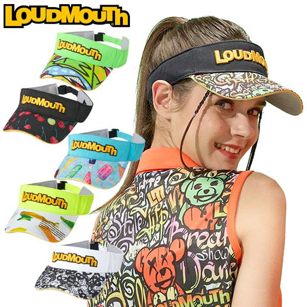 25年春夏 / ラウドマウス ゴルフ バイザー メンズ レディース ユニセックス 765901  / LOUDMOUTH 柄 派手柄 キャップ 日除け / | 