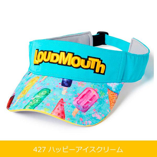 25年春夏 / ラウドマウス ゴルフ バイザー メンズ レディース ユニセックス 765901  / LOUDMOUTH 柄 派手柄 キャップ 日除け / |  | 04