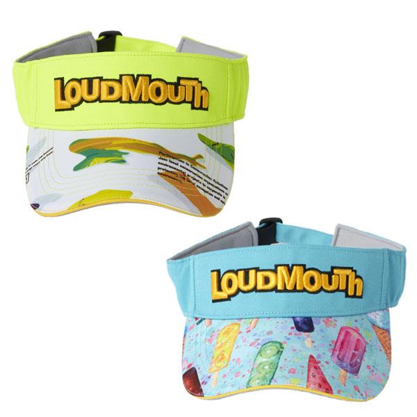 25年春夏 / ラウドマウス ゴルフ バイザー メンズ レディース ユニセックス 765901  / LOUDMOUTH 柄 派手柄 キャップ 日除け / |  | 08