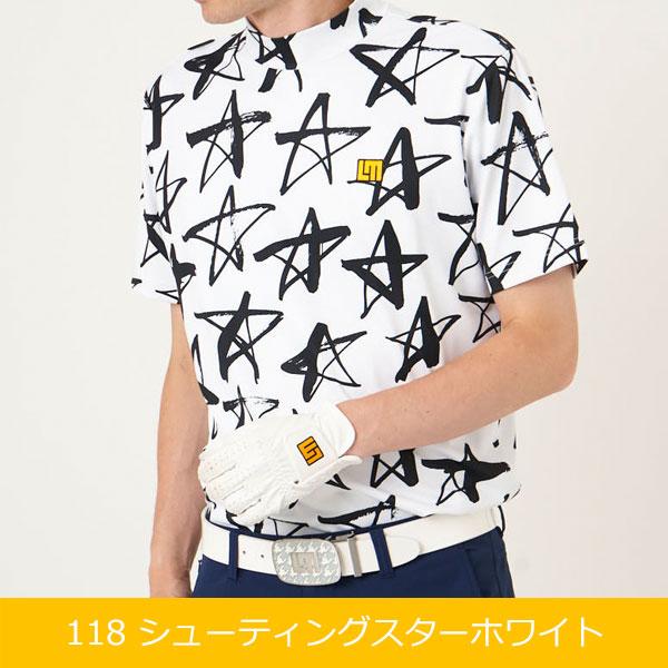 ラウドマウス メンズ ゴルフウェア 半袖 モックネックシャツ 772601