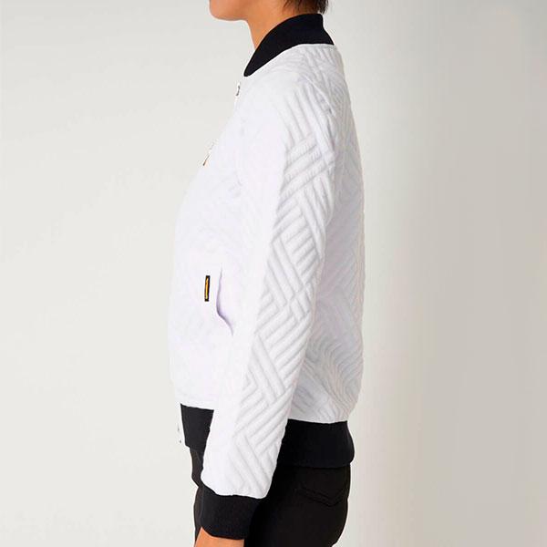 ラウドマウス レディース 袋ジャガードブルゾン ゴルフウェア トップス 長袖 ストレッチ ホワイト 白 ブラック 黒 送料無料 LOUDMOUTH 773250 LOUDMOUTH（ラウドマウスゴルフ） ラウドマウス レディース ゴルフ