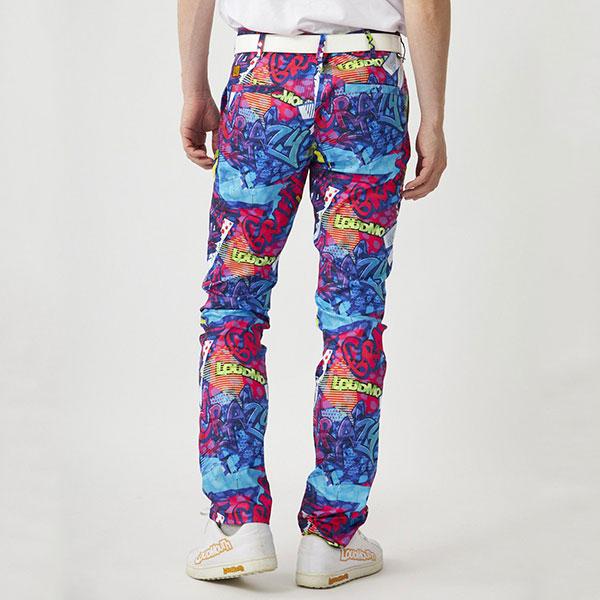 LOUDMOUTH（ラウドマウスゴルフ） ラウドマウス メンズ ゴルフウェア ロングパンツ 773300 377 クレイジーグラフ ...