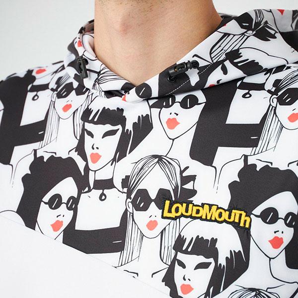 ラウドマウス メンズ ゴルフウェア ダンボールニット パーカー