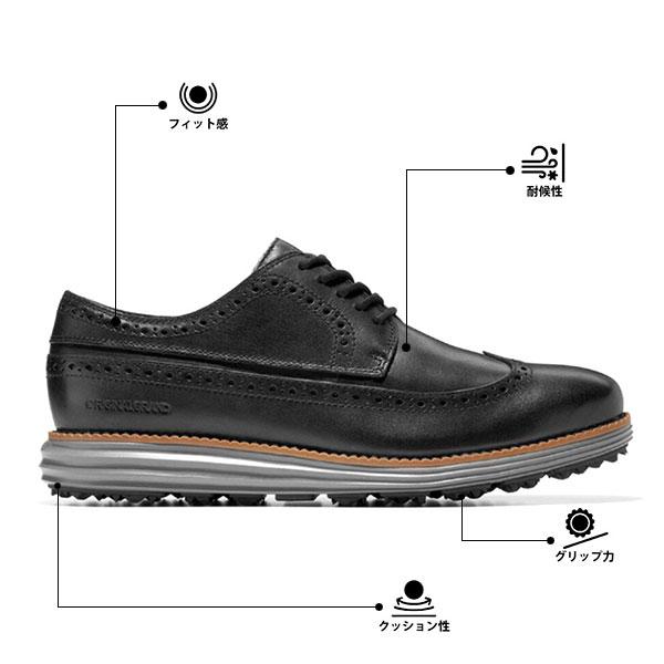 COLE HAAN コールハーン 2023年モデル ゴルフシューズ スパイクレス オリジナル ウィング オックスフォード ゴルフ / 牛革アッパー カジュアル 軽量 並行輸入｜alphagolf｜07