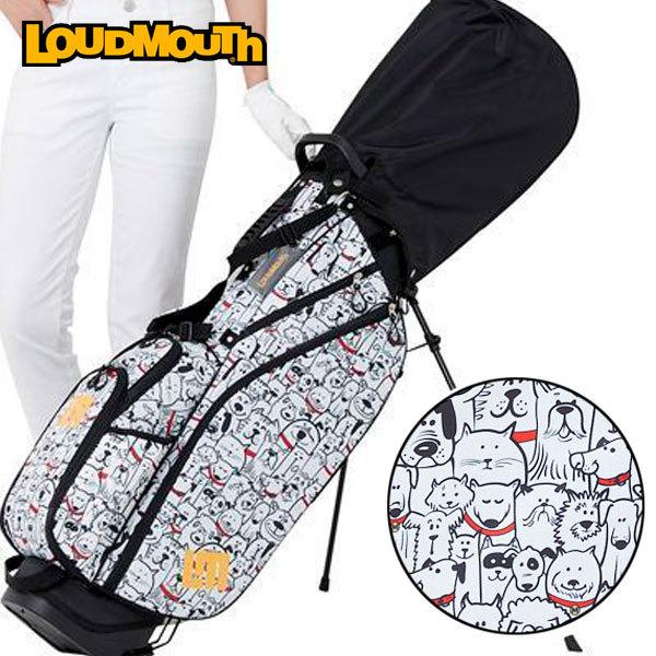 ラウンドマウスLoudmouth ✦軽量ゴルフ セルフスタンドバッグ 犬柄 LOUDMOUTH（ラウドマウスゴルフ） 30％オフ！ / ラウドマウス スタンド