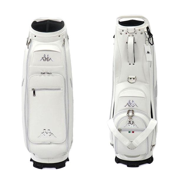 【新品】カッパ ゴルフ KP-CB0001 キャディバッグ 9型 ホワイト Kappa GOLF カッパ ゴルフ KP-CB0001 キャディバッグ 9型 カート