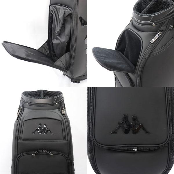 【新品】カッパ ゴルフ KP-CB0001 キャディバッグ 9型 ブラック Kappa GOLF カッパ ゴルフ KP-CB0001 キャディバッグ 9型 カート
