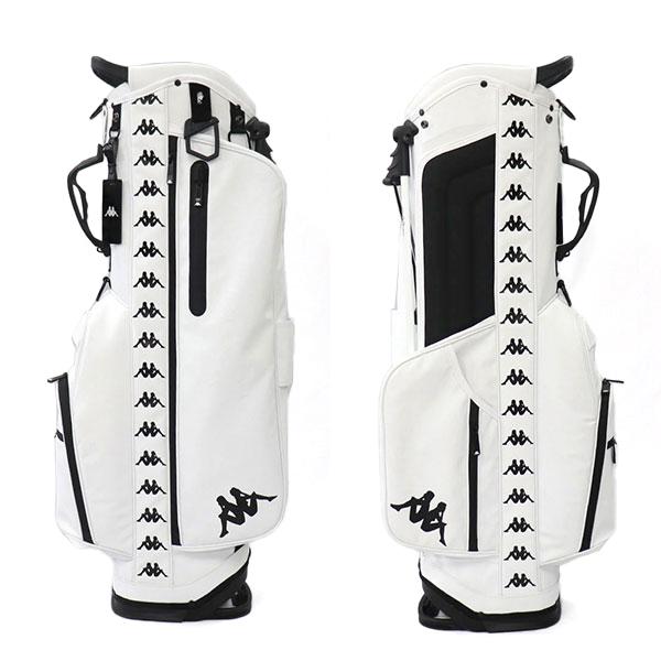 【新品】カッパ ゴルフ KP-CB0002 スタンド キャディバッグ 8.5型白 Kappa GOLF 2025年春夏 カッパ ゴルフ 8.5型 スタンドバッグ メンズ