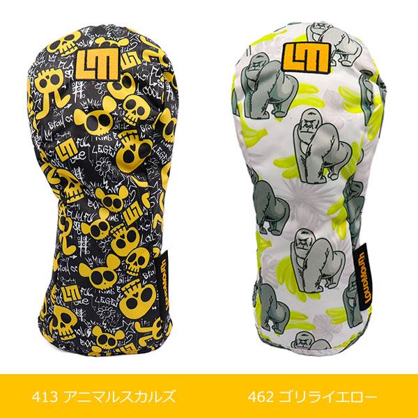 LOUD MOUTH ラウドマウス  ヘッドカバー 3点セット 総柄 グリーン系 DR、FW×2 [240101434496] ゴルフウェア ストスト LOUD MOUTH ラウドマウス ヘッドカバー 3点セット 総柄 グリーン