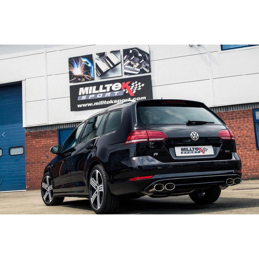 MILLTEK 20%オフ ミルテック VW GOLF7.5 R VARIANT マフラー ブラック