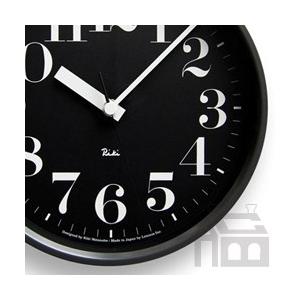 Lemnos　Riki Steel Clock レムノス リキ クロック RC　WR08-25 電波時計 [掛け時計/かけ時計] | 