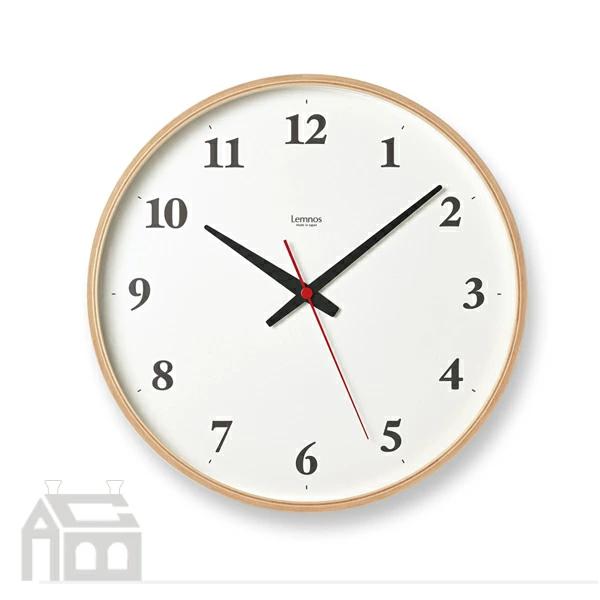 Lemnos レムノス Plywood clock LC21-06W 電波時計 掛け時計/インテリア時計 |  | 01