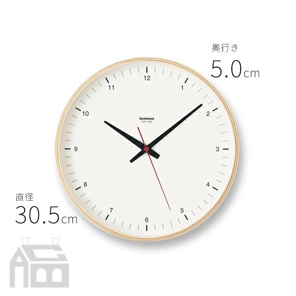 Lemnos レムノス Plywood clock T1-017(1) 掛け時計/インテリア時計 |  | 04