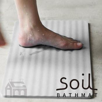 SOIL BATH MAT wave ソイル バスマット ウェーブ [ 珪藻土/調湿 ] | 