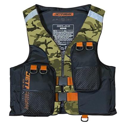 JETFREAK ライフジャケット ライフベスト 新品 S JETFREAK ジェットフリーク フィッシングベスト ナイロンベスト ライフ