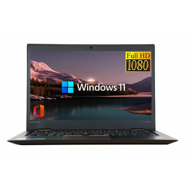 Lenovo ThinkPad X1 Carbon (Gen 4) 2016年モデル 14型FHD IPS液晶 (1920x1080) - Intel Core i5-6200U - 8GBメモリ - SSD 1TB - Ｗebカメラ - Office