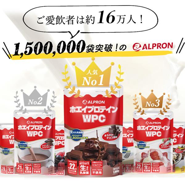 【10％クーポン】ホエイプロテイン 1kg×3個セット プレーン ココアミルク イチゴミルク チョコ チョコ バナナ ミックスベリー プロテイン ダイエット 男性 女性｜alpron｜07