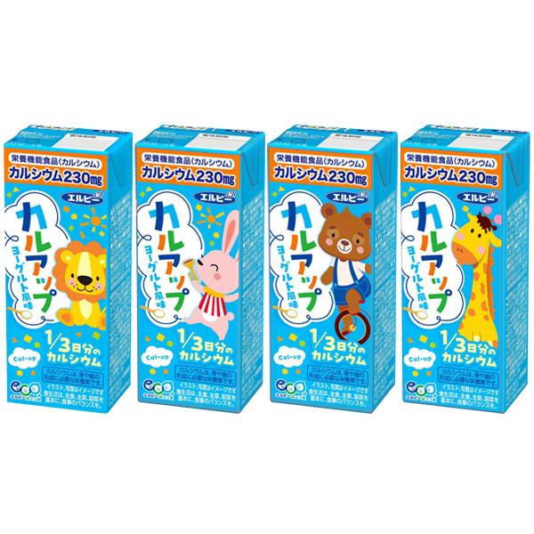 カルシウム エルビー カルアップ ヨーグルト風味 200ml x 24本 3ケース 