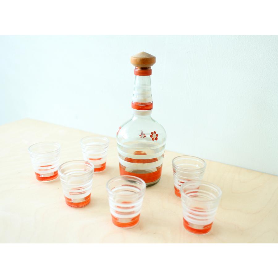 アイノ・アアルト Aino Aalto Bottle and Shot glass hand painted