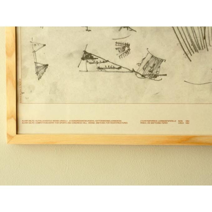 Aalto Drawing Poster 1980 / アアルト ポスター （額は受注後製作 
