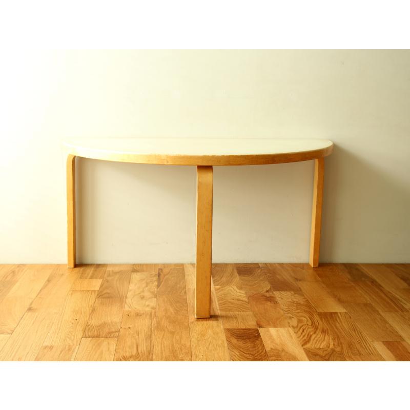 Artek Table95 半円テーブル 70s Beige lino -b / aalto アルテック｜also