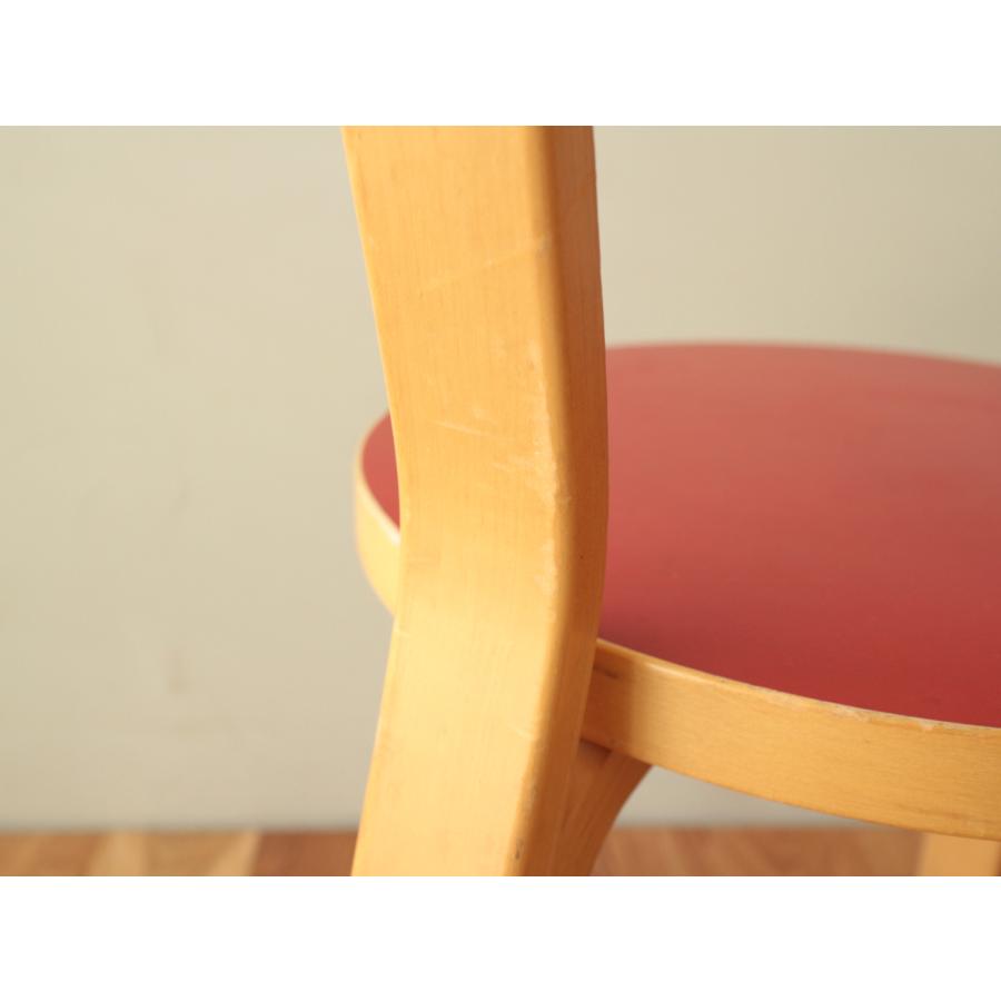 Artek Chair68 Red lino 60-70s-f｜also｜15