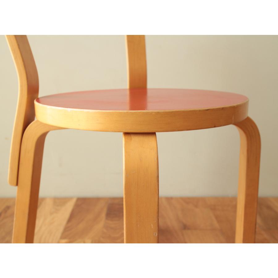 Artek Chair68 Red lino 60-70s-f｜also｜18