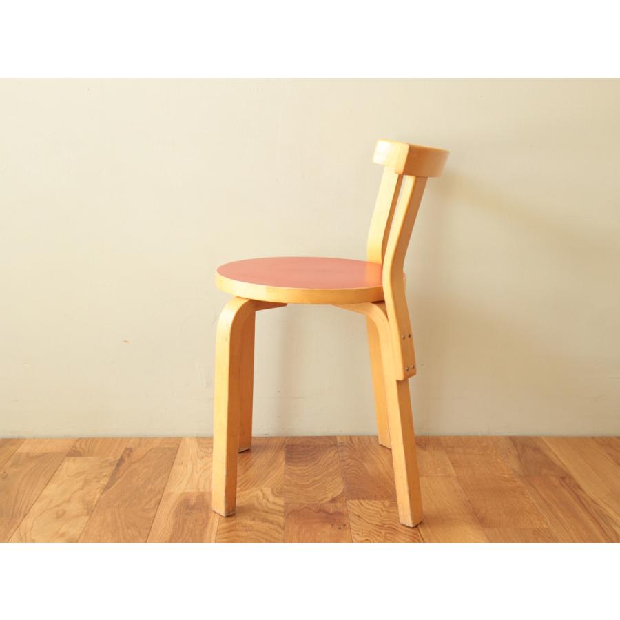 Artek Chair68 Red lino 60-70s-f｜also｜03