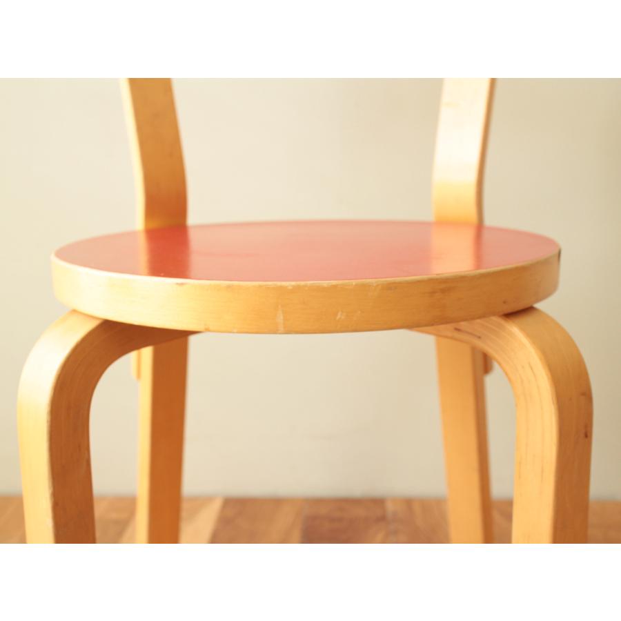 Artek Chair68 Red lino 60-70s-f｜also｜08