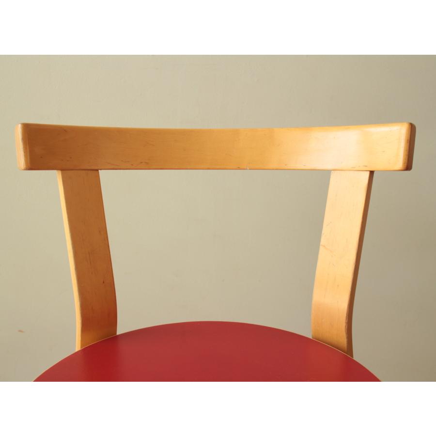 Artek Chair68 Red lino 60-70s-f｜also｜09