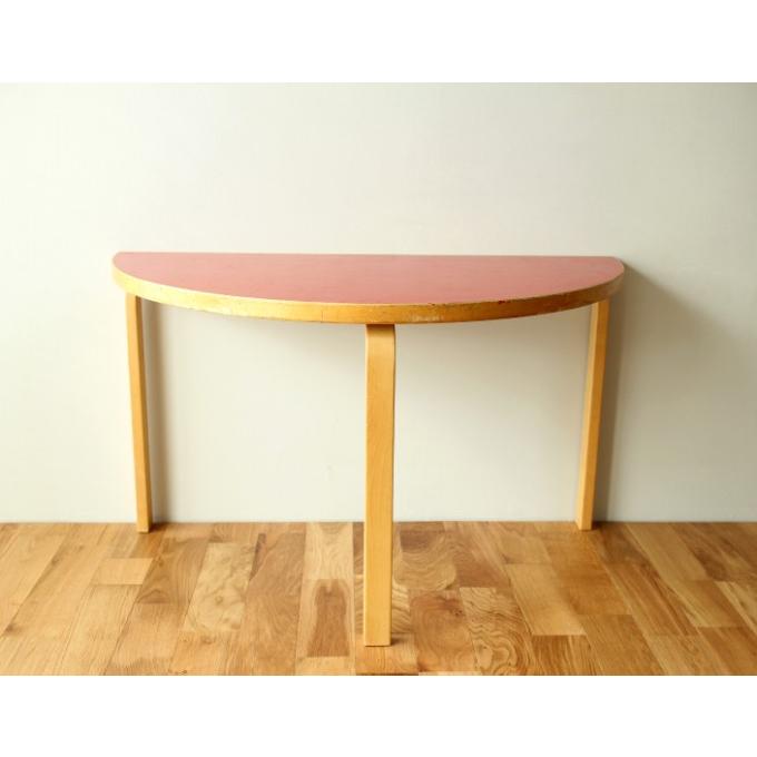 Artek Table 95 RED lino 70s / Alvar Aalto　半円テーブル : ak13121801 : also - 通販 -  Yahoo!ショッピング
