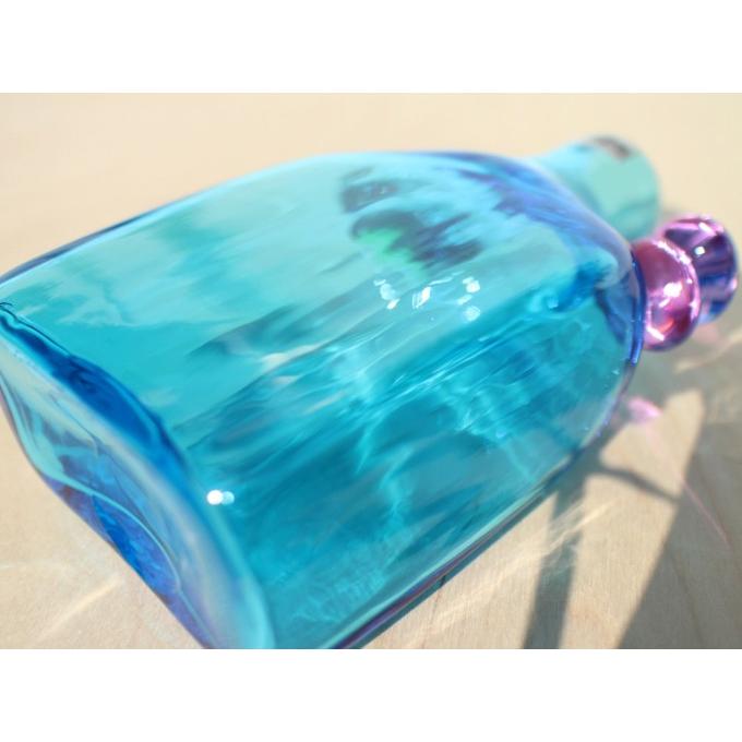 iittala Pompom Bottle #526 Blue Nuutajarviシール付 / Oiva