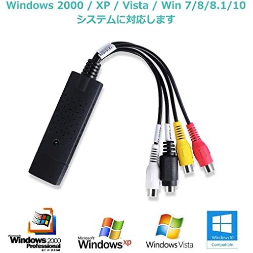 USB2.0ビデオキャプチャー gv-usb2 RCA for PAL or NTSC ビデオ ゲーム機 VHSテープ8mm DVD ダビング ビデオ テープ dvd パソコン取り込み Windows 2000 / XP/Vi｜alt-mart｜05