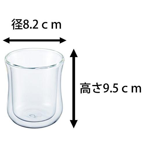 iwaki(イワキ) 耐熱ガラス ダブルウォールグラス Airグラス 230ml K405 クリア｜alt-mart｜03