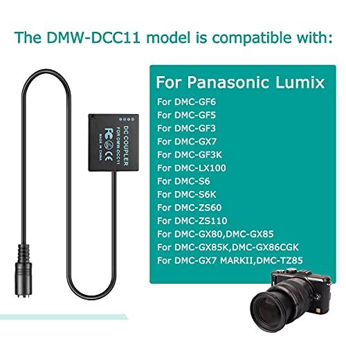 Raeisusp DMW DCC11 BLE9 BLG10 仮想電池 * DC 8.7V USB ケーブルがモバイル電源をサポート * QC3.0 アダプタ互換型番Panasonic Lumix DMC GF6 GX7 GF3 GF5 ZS10｜alt-mart｜03