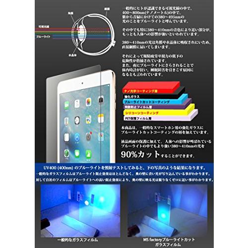 MS factory iPad mini 2019 mini5 mini4 用 ガラス フィルム ブルーライトカット 90% 旭硝子 強化ガラス 保護フィルム ガラスフィルム アイパッド ミニ 90日 保｜alt-mart｜04