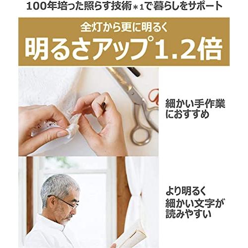 パナソニック LEDシーリングライト 調光・調色タイプ リモコン付 *12畳 ミディアムブラウン仕上 HH-CE1219AH｜alt-mart｜06