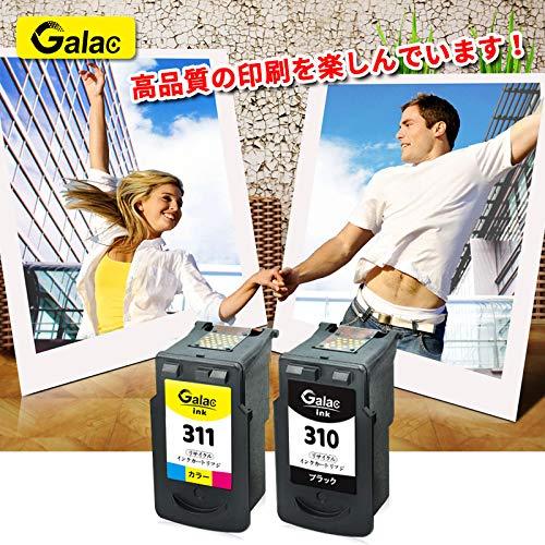 Galac ink キャノンCanon BC310 XL*BC311 XL 大容量 残量表示付 BC-310*BC-311 ブラック*カラー 2個セット 再生インク  対応機種 PIXUS - (MP493, MP490, MP480,｜alt-mart｜07