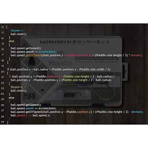 WayinTop Raspberry Pi用センサーキット 電子工作キット スターターキット ラズベリー パイ用 超入門 初心者向け 中級者向け 学習キット 電子部品セット プログ｜alt-mart｜05
