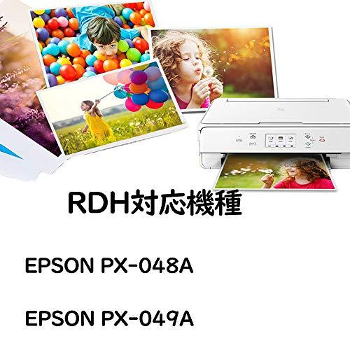 Epson用エプソン互換インクカートリッジ RDH-4CL 4色セット*1個ブラック RDH-BK-L 増量版  計5本入り  対応機種: PX-048A PX-049A｜alt-mart｜02