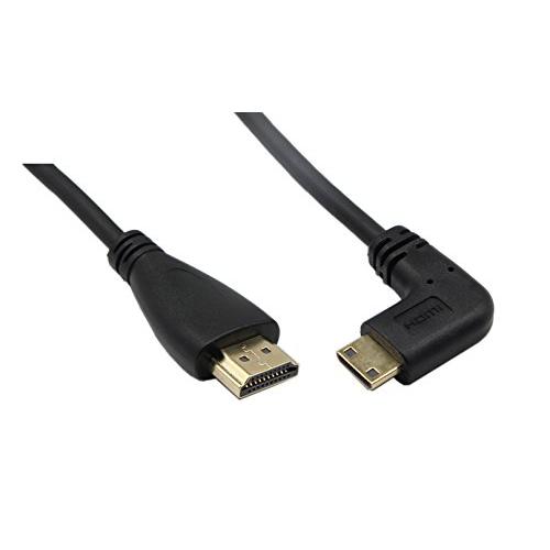 CERRXIAN Mini HDMI からHDMIケーブル、90度角度付きL型Mini HDMIの男性にHDMIの男性金メッキコンバータアダプタコイルスパイラルケーブル、1080PフルHD&3D｜alt-mart｜06