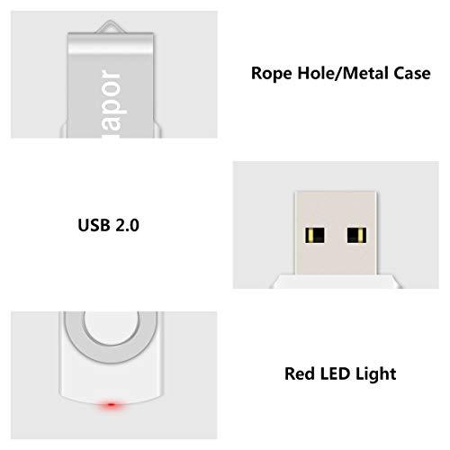 USBメモリ 1GB 5個セット Exmapor USBフラッシュメモリ 回転式 ストラップホール付き 五色 黒、赤、緑、青、白｜alt-mart｜03