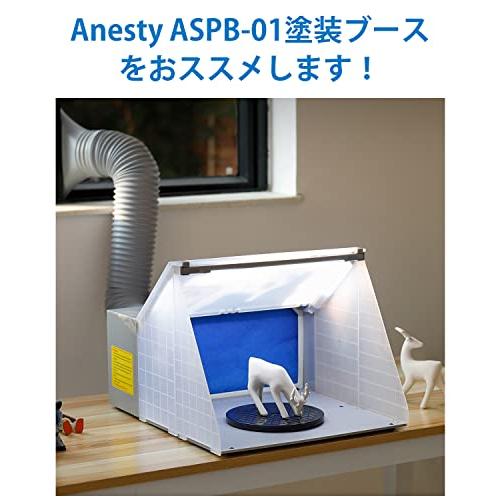 Anesty 塗装ブース スプレーブース LED照明 スイッチ2モード LEDのみ点灯 延長用ダクトホース付 交換フィルター1枚付属｜alt-mart｜05