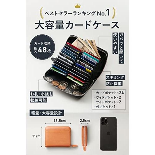 [NEESE] カードケース カード入れ 大容量 磁気防止 スキミング防止 メンズ レディース (モスグリーン)｜alt-mart｜02