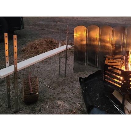 ガーデンペグ基本セット１　テーブル　キャンプ　BBQ　屋外　組立　ステンレス　収納袋付　特許出願中　簡単設置　送料込（離島・北海道除く） |  | 02