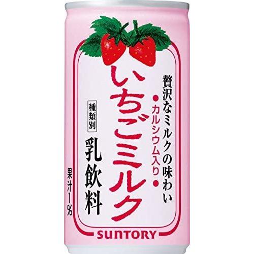 【セール】「30缶」 いちご ミルク 缶 190g×30本×1箱　サントリー｜alt111