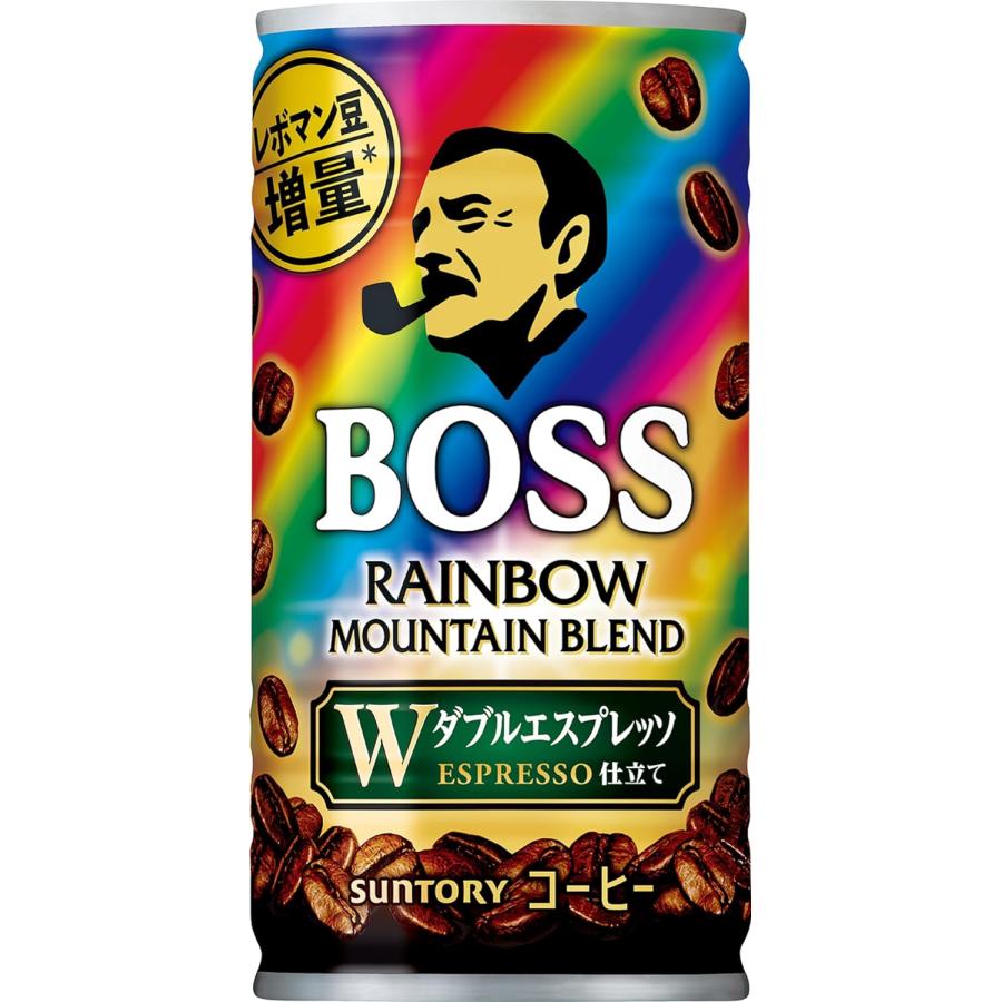 【セール】「90本」BOSS ボス レインボーマウンテンブレンド　185g ×30本×3箱　サントリー 185ml 缶｜alt111｜02