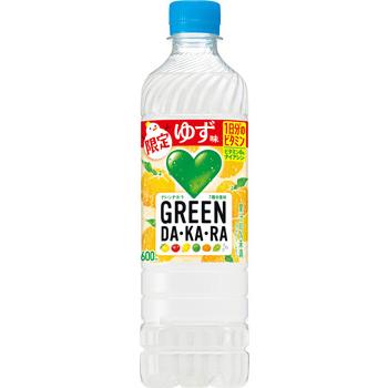 GREEN DA・KA・RA 「24本」グリーンダカラ ゆず味 600ml ×24本×1箱