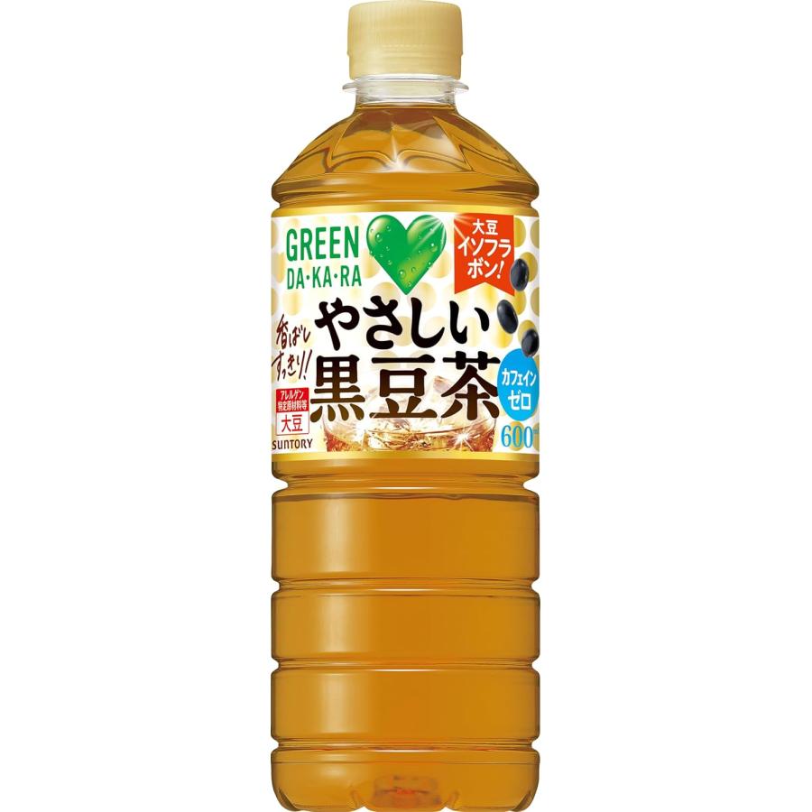 養護茶 720ml 2本セット GREEN DA・KA・RA 【セール】「24本」やさしい黒豆茶 600ml×24本×1箱